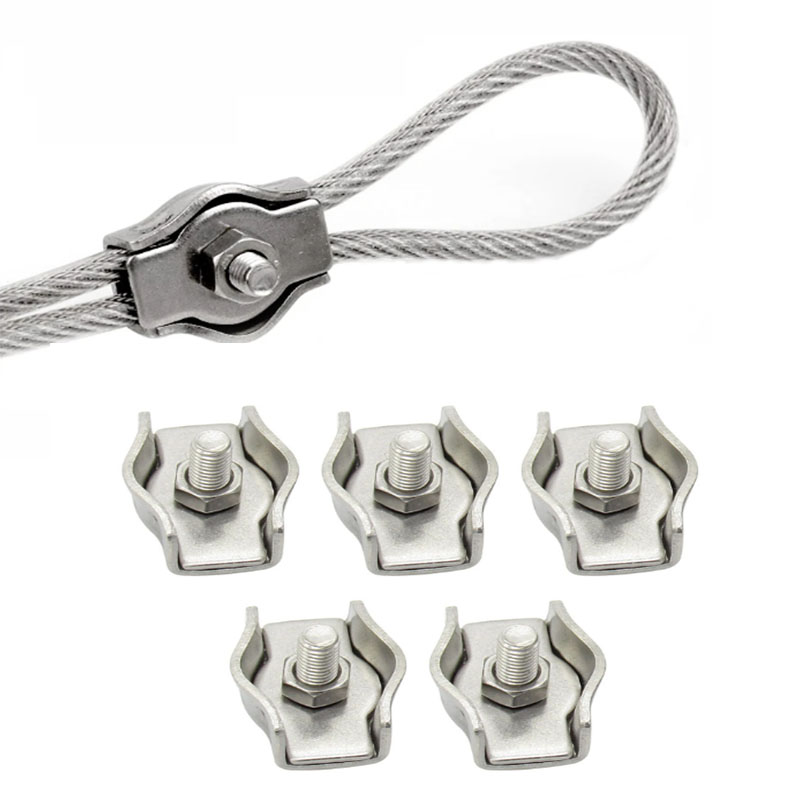 String Tension Clip - 5pcs 304 Stainless Steel Wire Rope