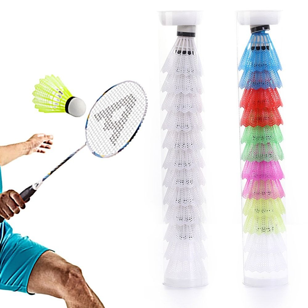 Badminton Nylon Shuttlecock - 6/12PCS Windproof Badminton Multi-color Foam Ball