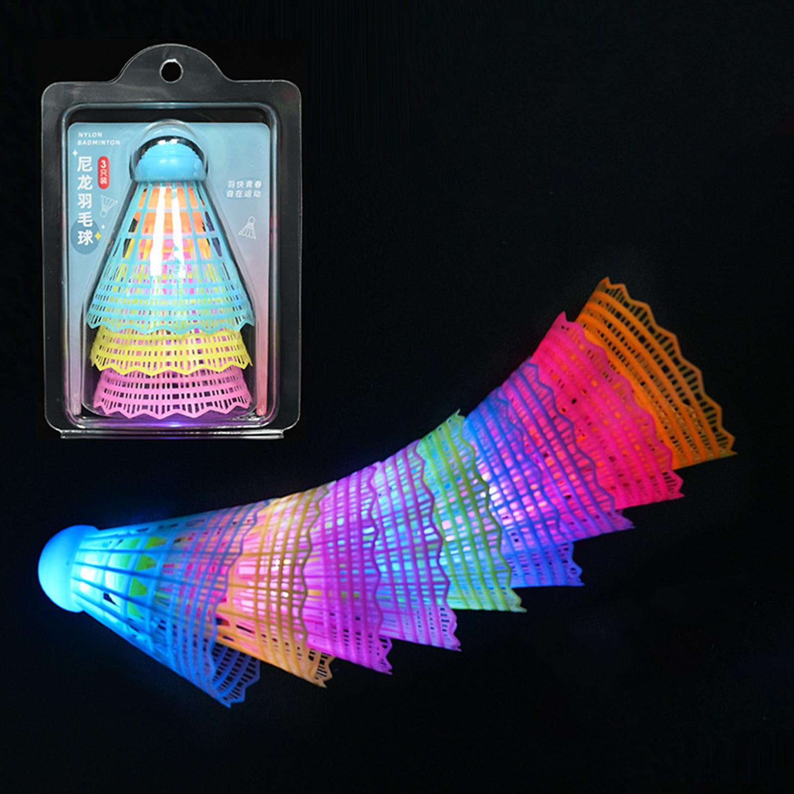 3Pcs LED Badminton Ball Glowin - Badminton Nylon Shuttlecock recension och pris