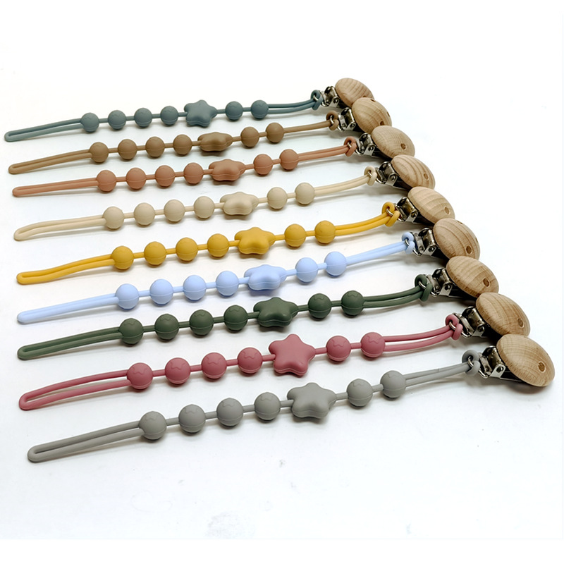 1/18pcs Teether Chain Baby Sil - String Tension Clip recension och pris