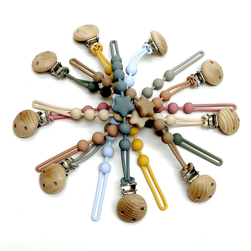 1/18pcs Teether Chain Baby Sil - String Tension Clip recension och pris