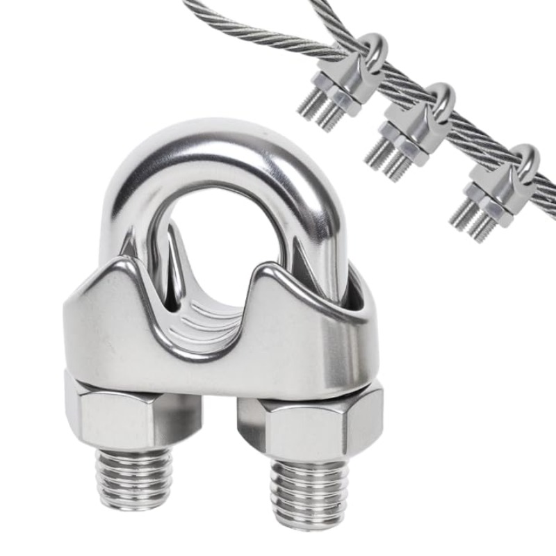 U-Bolt Cable Clamps Stainless  - String Tension Clip recension och pris
