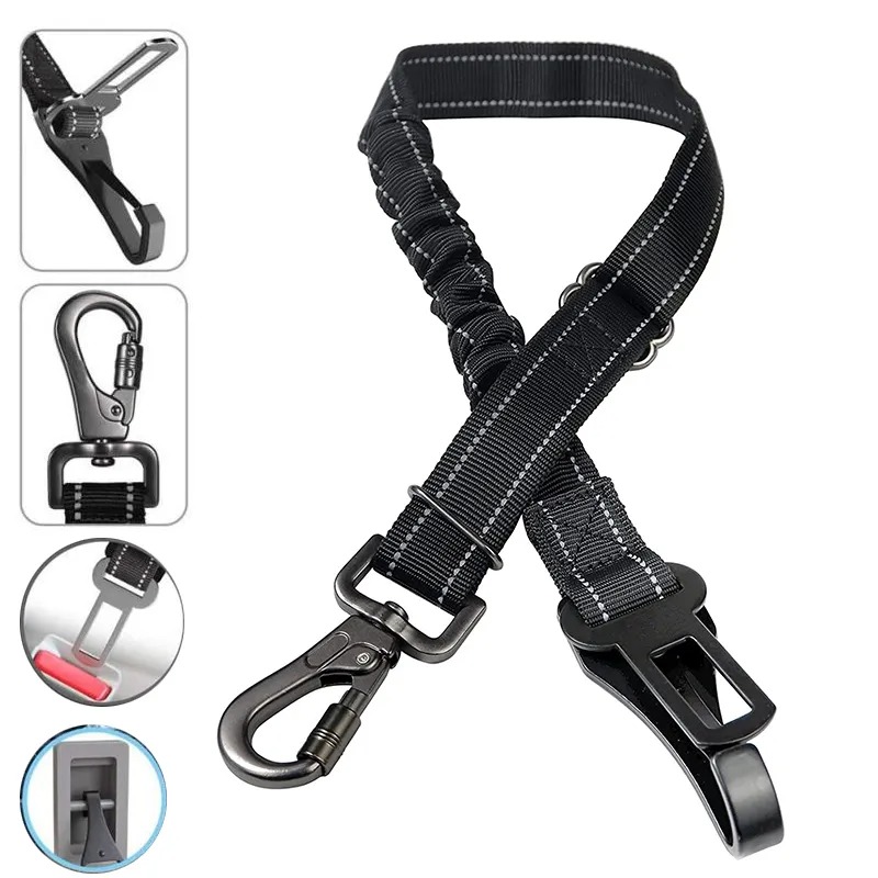 3 In 1 Pet Dog Car Seat Belt N - String Tension Clip recension och pris