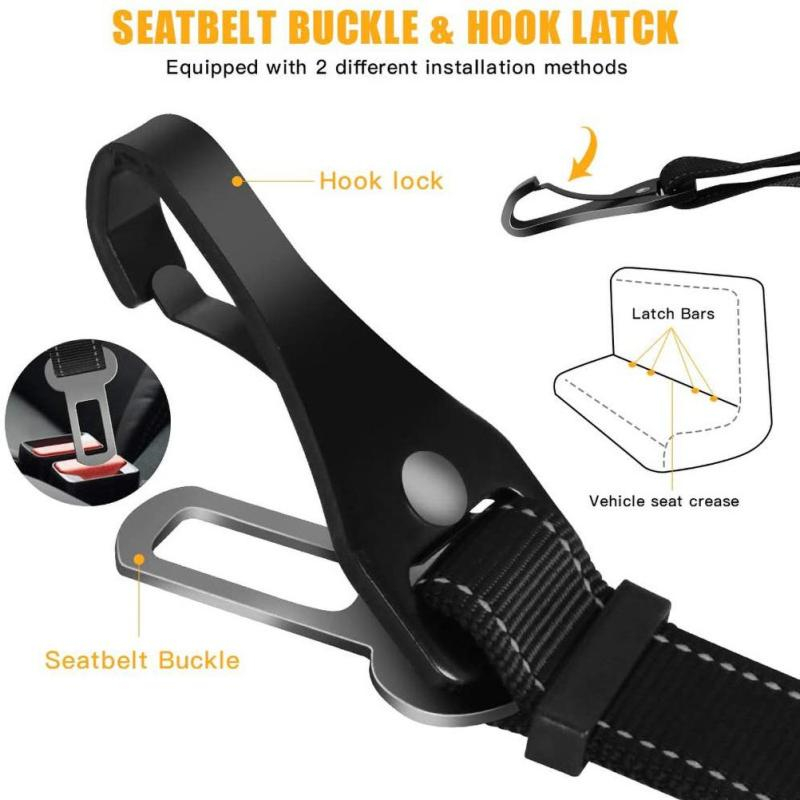 3 In 1 Pet Dog Car Seat Belt N - String Tension Clip recension och pris